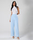 Flared Leg Formal Pant Sky Blue
